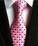 Fashion Neckties Classic Men's Ties Jacquard Woven 100% Silk Men Neck Ties - Tania's Online Closet, LLC