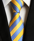 Fashion Neckties Classic Men's Ties Jacquard Woven 100% Silk Men Neck Ties - Tania's Online Closet, LLC