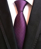 Fashion Neckties Classic Men's Ties Jacquard Woven 100% Silk Men Neck Ties - Tania's Online Closet, LLC
