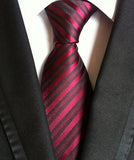 Fashion Neckties Classic Men's Ties Jacquard Woven 100% Silk Men Neck Ties - Tania's Online Closet, LLC