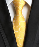 Fashion Neckties Classic Men's Ties Jacquard Woven 100% Silk Men Neck Ties - Tania's Online Closet, LLC