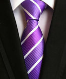 Fashion Neckties Classic Men's Ties Jacquard Woven 100% Silk Men Neck Ties - Tania's Online Closet, LLC