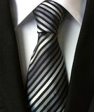 Fashion Neckties Classic Men's Ties Jacquard Woven 100% Silk Men Neck Ties - Tania's Online Closet, LLC