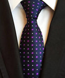 Fashion Neckties Classic Men's Ties Jacquard Woven 100% Silk Men Neck Ties - Tania's Online Closet, LLC