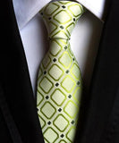 Fashion Neckties Classic Men's Ties Jacquard Woven 100% Silk Men Neck Ties - Tania's Online Closet, LLC