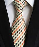 Fashion Neckties Classic Men's Ties Jacquard Woven 100% Silk Men Neck Ties - Tania's Online Closet, LLC