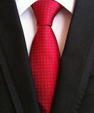 Fashion Neckties Classic Men's Ties Jacquard Woven 100% Silk Men Neck Ties - Tania's Online Closet, LLC