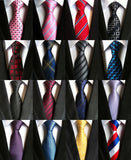 Fashion Neckties Classic Men's Ties Jacquard Woven 100% Silk Men Neck Ties - Tania's Online Closet, LLC