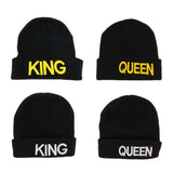 Unisex Hat Letter KING QUEEN Print Couple Cap Beanies - Tania's Online Closet, LLC