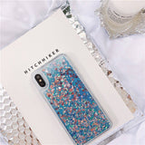 For Samsung Galaxy Love Heart Stars Liquid Sand Quicksand Glitter Case With Sparkles Cover - Tania's Online Closet, LLC