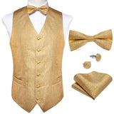 Formal Dress Wedding Suit Vest- Formal Business Men Tuxedo Waistcoat Vest - Bow Tie- Set - Tania's Online Closet, LLC