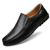 Genuine Leather Men Casual Shoes 2019 Mens Loafers Moccasins Breathable Slip - Tania's Online Closet, LLC