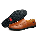 Genuine Leather Men Casual Shoes 2019 Mens Loafers Moccasins Breathable Slip - Tania's Online Closet, LLC
