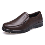 Genuine Leather Shoes Plush Mens Casual Shoes - Tania's Online Closet, LLC