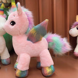 Giant Fantastic Unicorn Plush toy Rainbow Glowing Wings Stuffed Unicorn - Tania's Online Closet, LLC