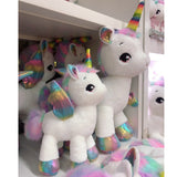 Giant Fantastic Unicorn Plush toy Rainbow Glowing Wings Stuffed Unicorn - Tania's Online Closet, LLC