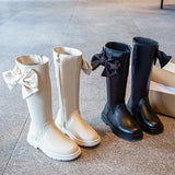 Gilrs High Fashion Boots - Elegant Butterfly Knot Design - Tania's Online Closet, LLC