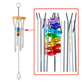 H&D Wind Chimes with Rainbow Chakra Sun Catchers Crystal Ball Prism Windchime - Tania's Online Closet, LLC