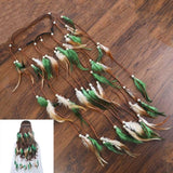 Feather Hair Band Bohemian Elastic Gypsy Festival Headband Women's Fashion - Tania's Online Closet, LLC