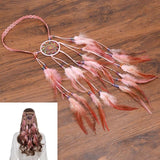 Feather Hair Band Bohemian Elastic Gypsy Festival Headband Women's Fashion - Tania's Online Closet, LLC