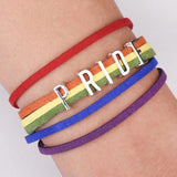 Handmade Thread Bracelet Gay Pride Leather Bracelets - Tania's Online Closet, LLC