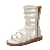 summer fashion Roman boots High-top girls sandals kids gladiator sandals - Tania's Online Closet, LLC