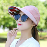 summer sun hat adjustable wide-brimmed beach hat UV protection sun visor hat - Tania's Online Closet, LLC