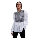 Patchwork Fashion Woman Blouses - Tania's Online Closet, LLC