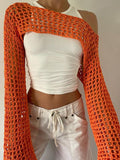 Green Long Sleeve Grunge Knitted top