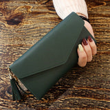 Long Wallet Women Purses Tassel Fashion Coin Purse Card Holder Wallet - Tania's Online Closet, LLC