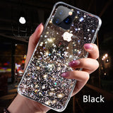 Luxury Bling Glitter Phone Case For iPhone- Transparent Cases - Tania's Online Closet, LLC