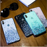 Luxury Bling Glitter Phone Case For iPhone- Transparent Cases - Tania's Online Closet, LLC