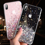 Luxury Bling Glitter Phone Case For iPhone- Transparent Cases - Tania's Online Closet, LLC