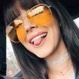 Polarized Sunglasses Women 2021 Trend Oversize Pilot Sunglass Female Retro Sun Glasses - Tania's Online Closet
