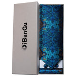 Luxury Gold Plaid Check 100% Silk Men Vintage Ascot Tie Hanky Cufflinks 3Pcs Set - Tania's Online Closet, LLC