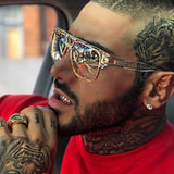 Classic grandmaster four Style Retro Gradient Sunglasses for men - Tania's Online Closet, LLC