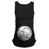 Women's Maternity Sleeveless Tops Cartoon Pattern - Tania's Online Closet, LLC