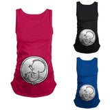 Women's Maternity Sleeveless Tops Cartoon Pattern - Tania's Online Closet, LLC