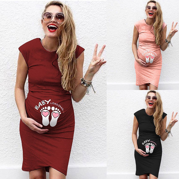 Maternity Pregnancy Dress summer Short Sleeve Dress - Tania's Online Closet, LLC