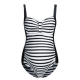 pregnancy swimsuit Stripe Print  Beachwear - Tania's Online Closet, LLC