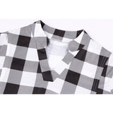 Women Maternity Long Sleeve Plaid Blouse For Breastfeeding women - Tania's Online Closet, LLC