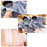 Mother Daughter Dresses Summer Short Sleeved denim Clothing - Tania's Online Closet, LLC