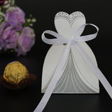 New 50 Pcs Laser Cut Candy Boxes Wedding Favors And Gifts With Ribbon - Tania's Online Closet, LLC