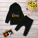 Baby Boy LIL KING Hoodie Tops+ Camo Pants Outfit - Tania's Online Closet, LLC