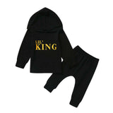 Baby Boy LIL KING Hoodie Tops+ Camo Pants Outfit - Tania's Online Closet, LLC