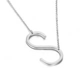 New Minimalist A-Z Letter Name Initial Necklaces For Women Big Letter Pendant Necklace - Tania's Online Closet, LLC