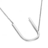 New Minimalist A-Z Letter Name Initial Necklaces For Women Big Letter Pendant Necklace - Tania's Online Closet, LLC