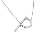 New Minimalist A-Z Letter Name Initial Necklaces For Women Big Letter Pendant Necklace - Tania's Online Closet, LLC