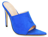 Pointed Toe Color Slip on Sandals - High Heel Sandals - Tania's Online Closet, LLC