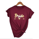 Bachelorette Party Wedding Team Bride Bride Squad  T-shirts - Tania's Online Closet, LLC